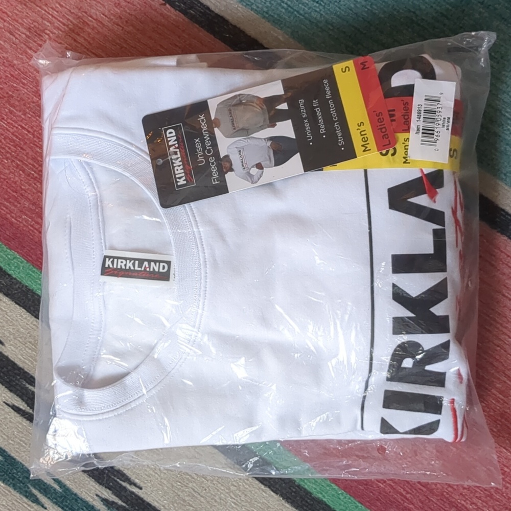 NWT Costco Kirkland Signature Unisex Fleece Crewneck